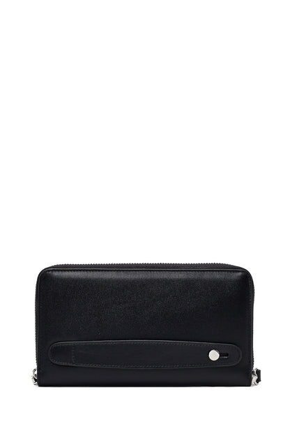 Erkek Siyah Deri Mini El Çantası