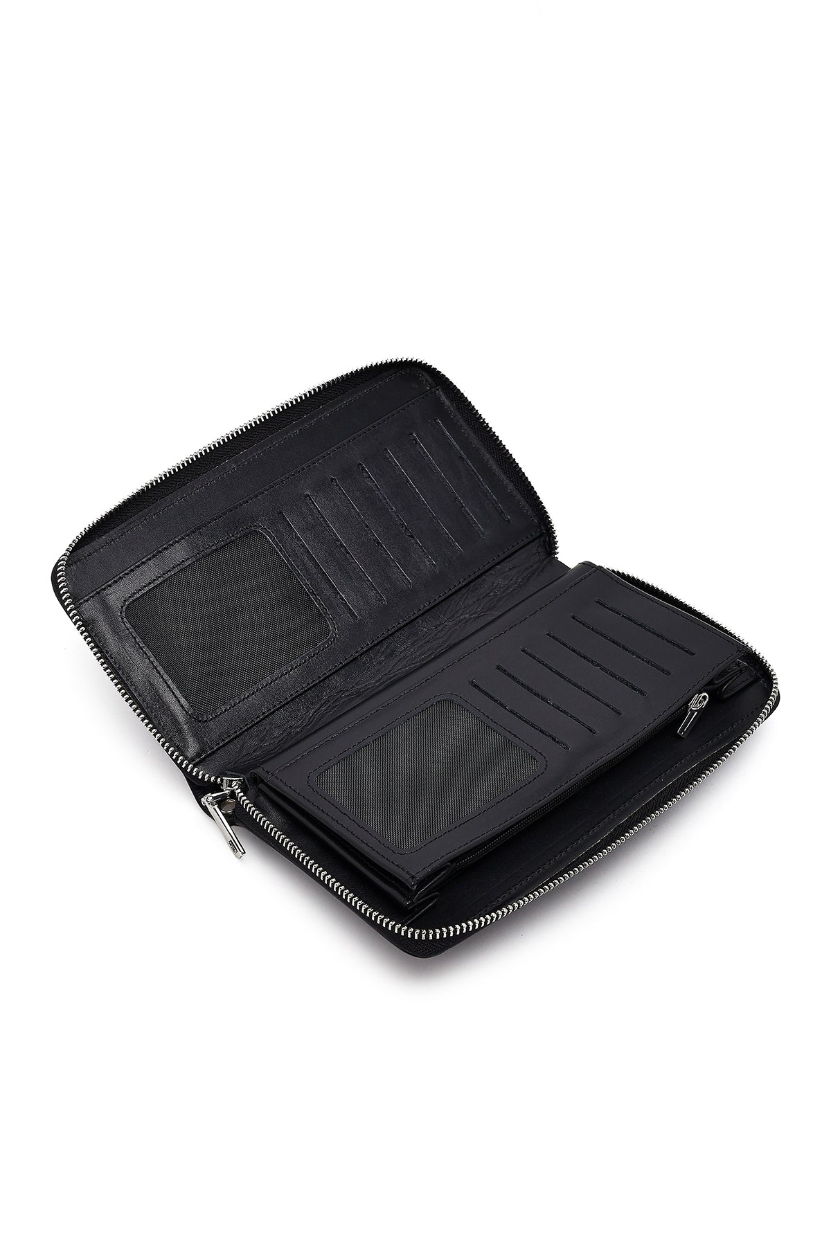 Erkek Siyah Deri Mini El Çantası