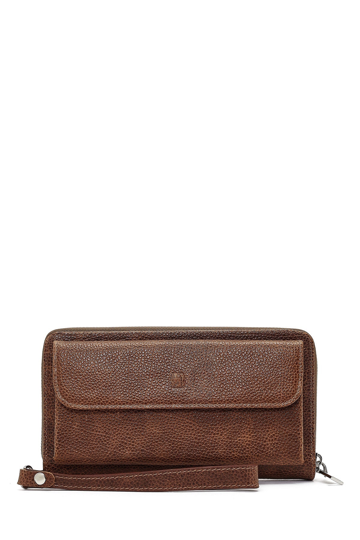 Erkek Kahverengi Mini Deri El Çantası