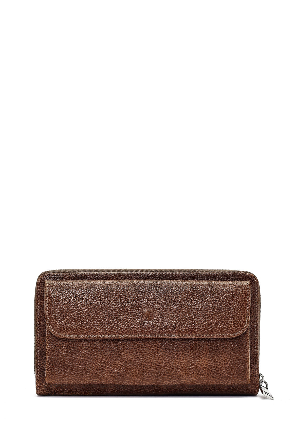 Erkek Kahverengi Mini Deri El Çantası