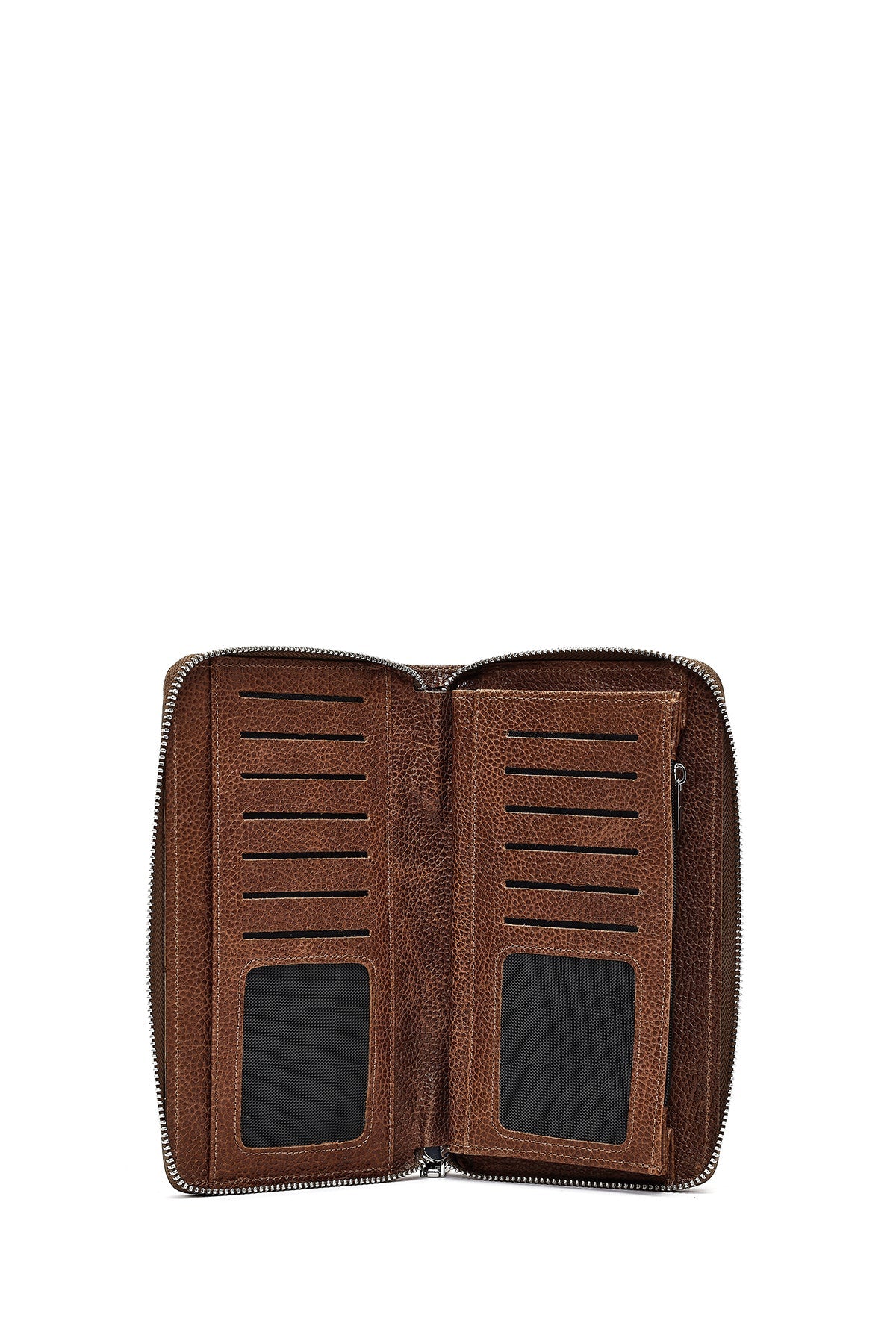 Erkek Kahverengi Mini Deri El Çantası