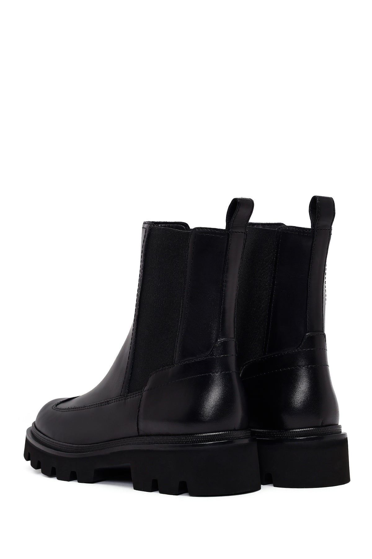 Kadın Siyah Deri Chelsea Bot