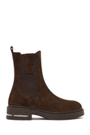 Kadın Kahverengi Süet Deri Chelsea Bot