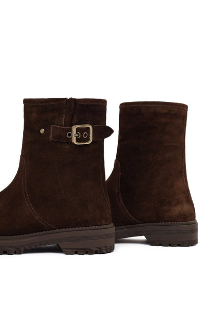 Kadın Kahverengi Süet Deri Bot