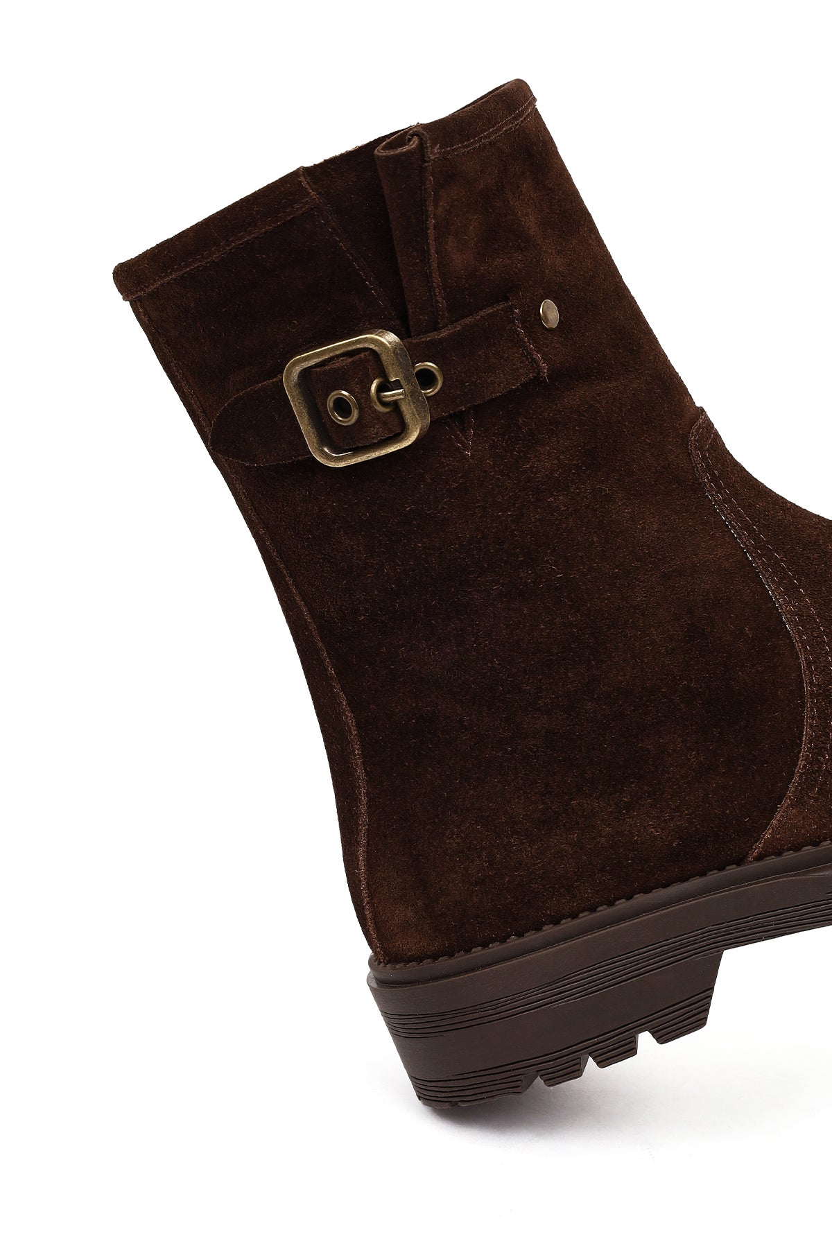 Kadın Kahverengi Süet Deri Bot