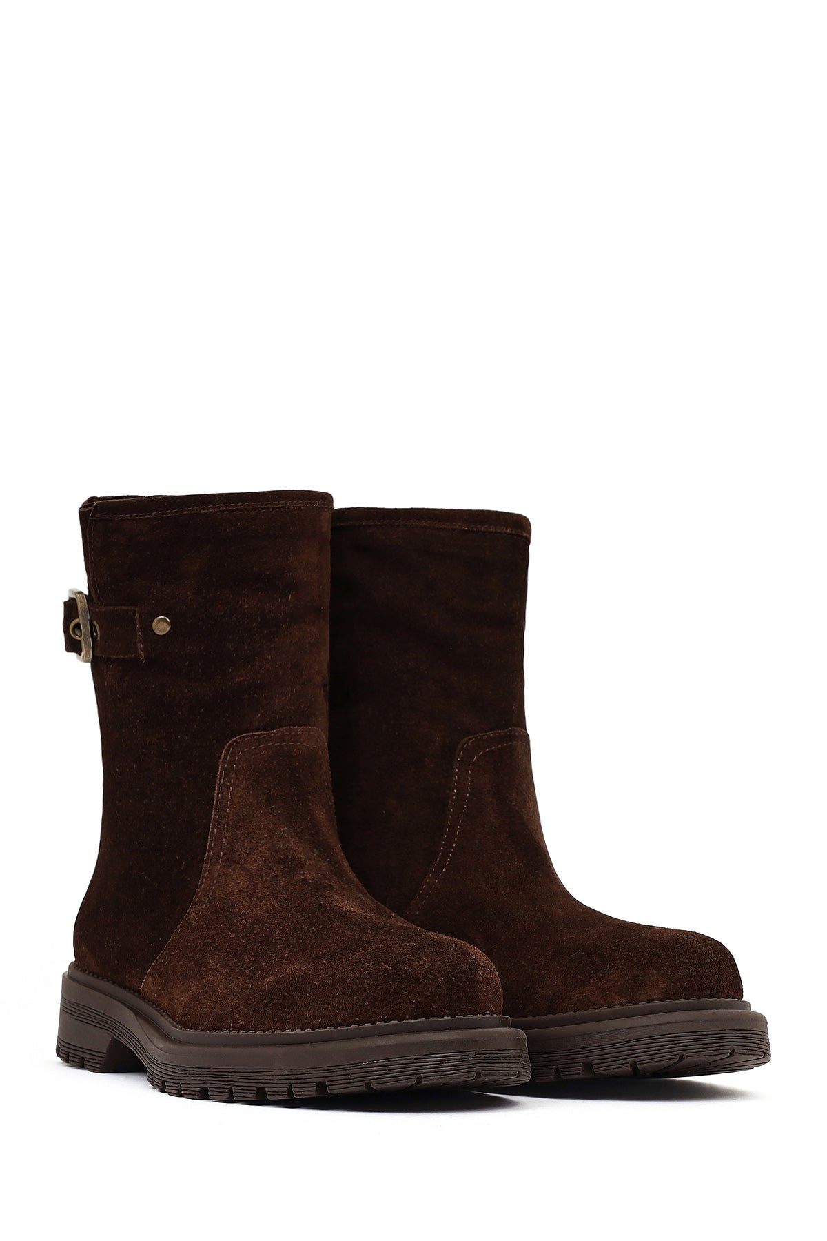 Kadın Kahverengi Süet Deri Bot