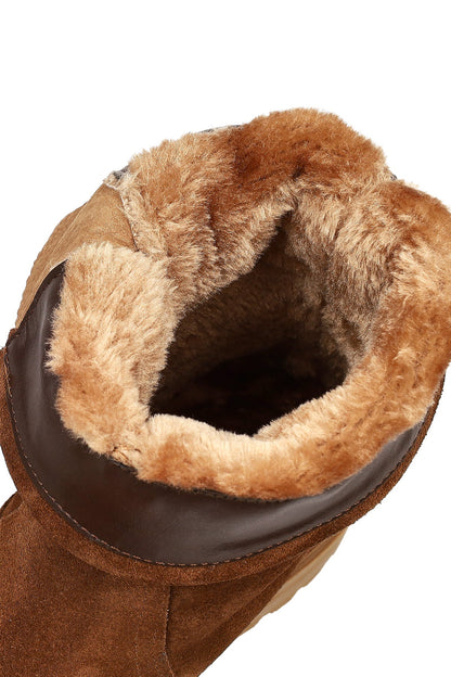 Kadın Taba Süet Deri Bot