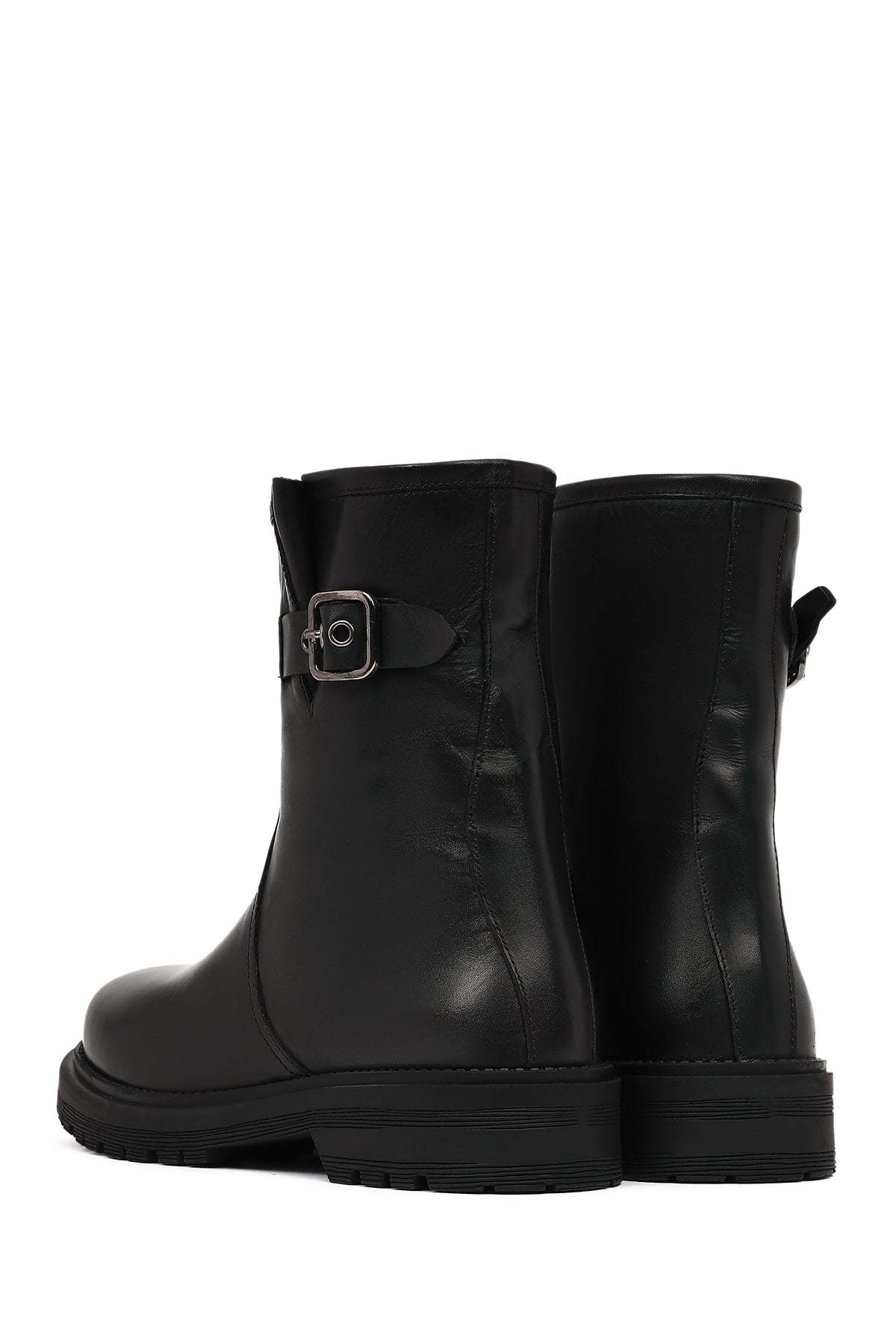 Kadın Siyah Deri Bot