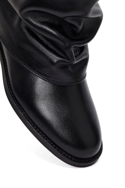 Kadın Siyah Deri Bot