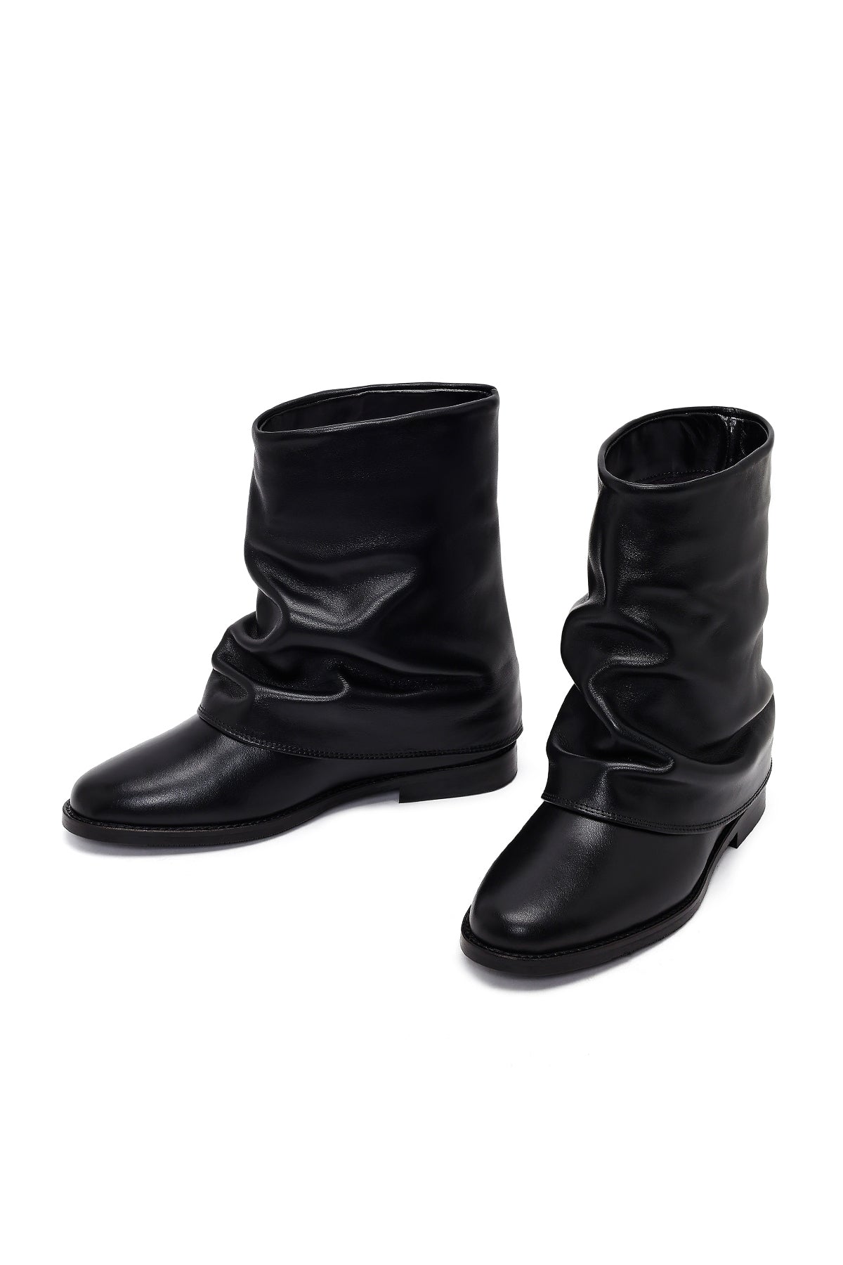 Kadın Siyah Deri Bot