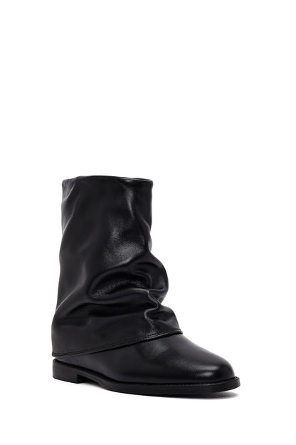 Kadın Siyah Deri Bot