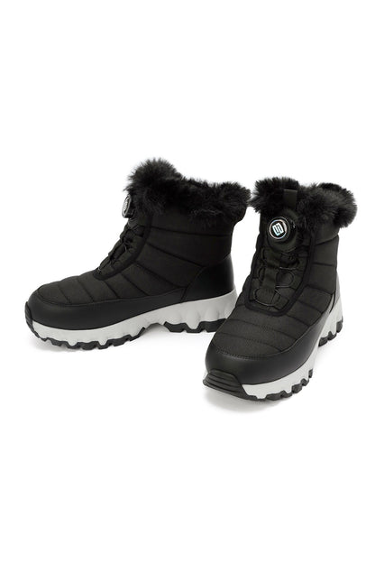 Derimod Dry Kadın Siyah Bağcıklı Kalın Tabanlı Waterproof Outdoor Bot