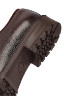 Erkek Kahverengi Bağcıklı Deri Klasik Ayakkabı