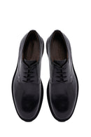 Erkek Siyah Bağcıklı Deri Casual Ayakkabı