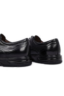 Erkek Siyah Bağcıklı Deri Casual Ayakkabı