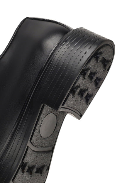 Erkek Siyah Bağcıklı Deri Casual Ayakkabı