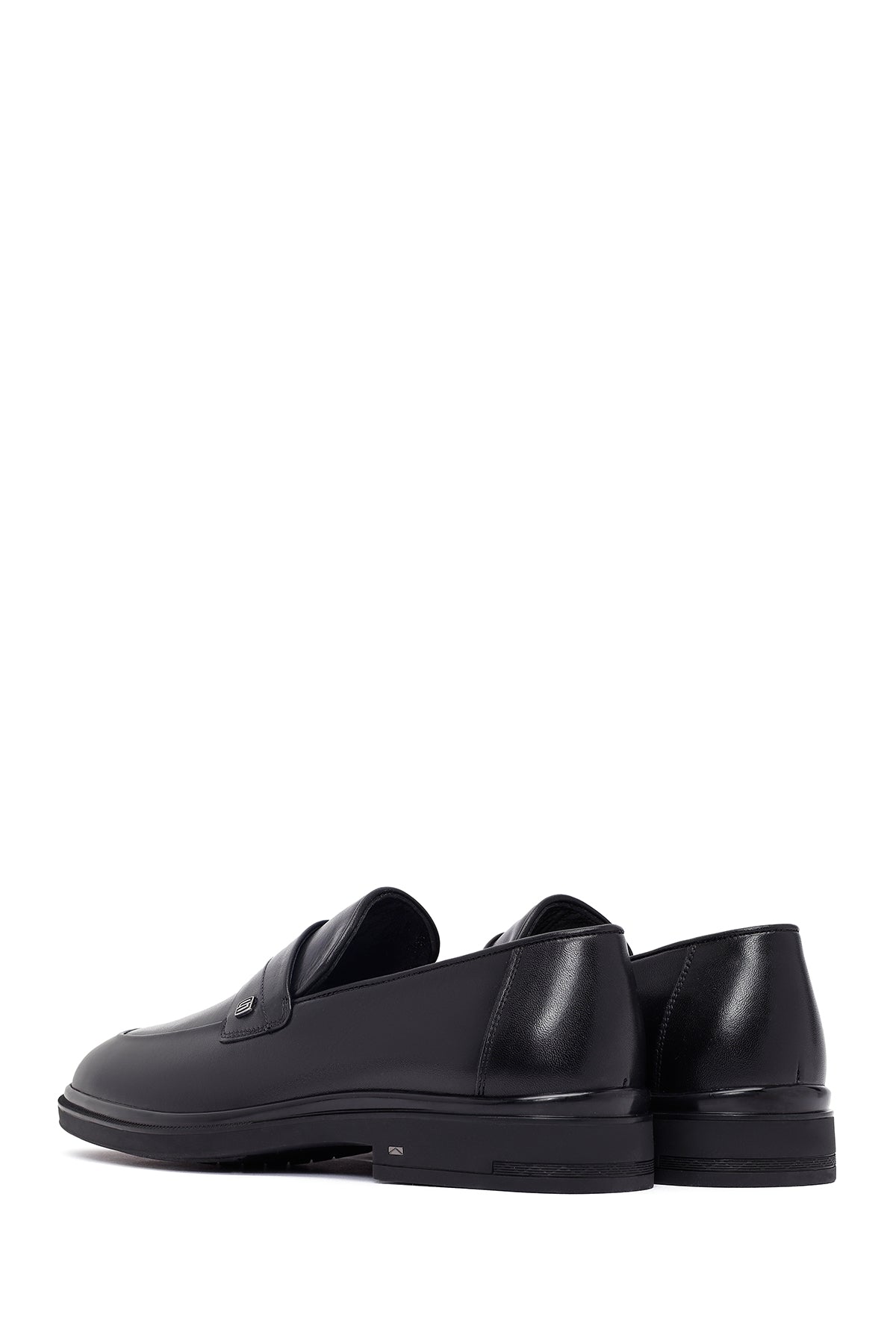Erkek Siyah Deri Klasik Loafer