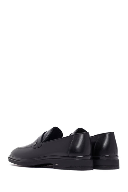 Erkek Siyah Deri Klasik Loafer