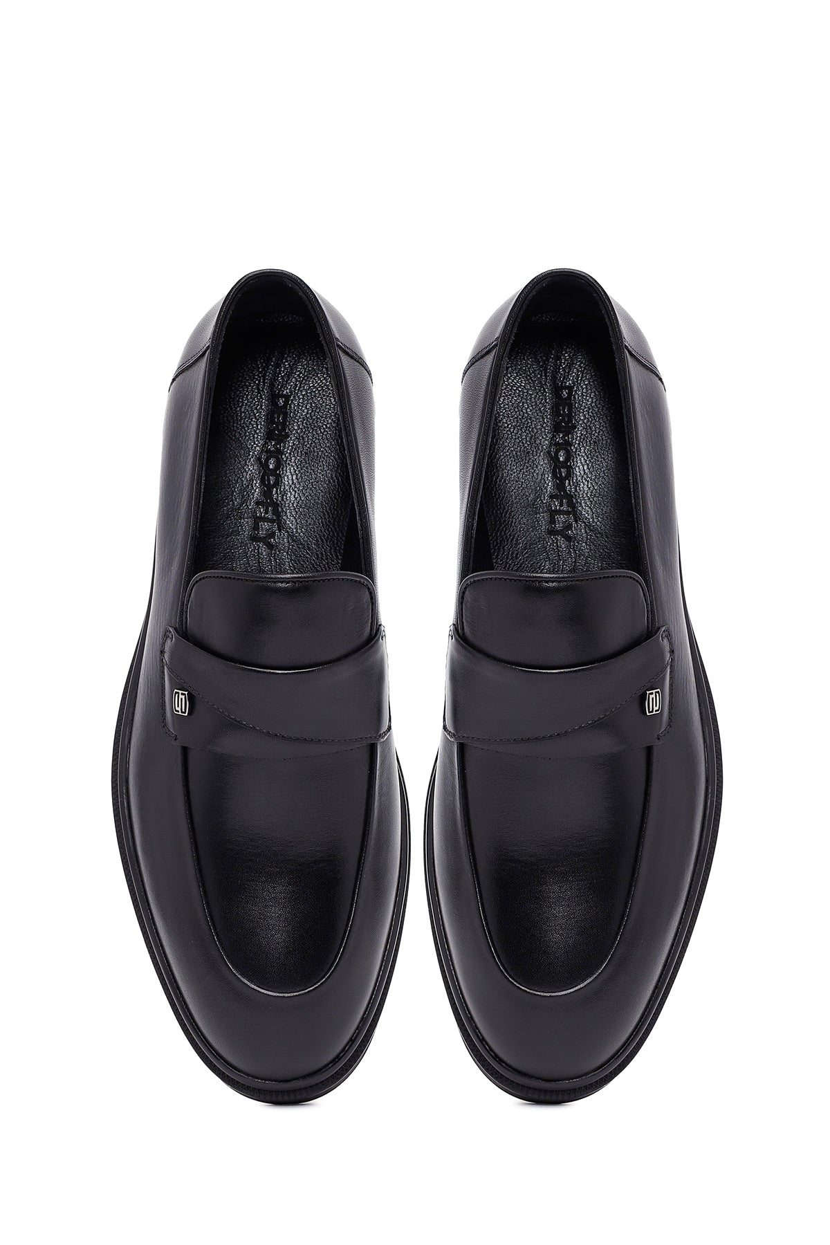 Erkek Siyah Deri Klasik Loafer