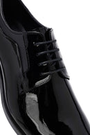 Erkek Siyah Bağcıklı Rugan Deri Klasik Ayakkabı