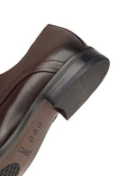 Erkek Kahverengi Bağcıklı Deri Klasik Ayakkabı