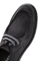 Erkek Gri Bağcıklı Süet Deri Casual Ayakkabı