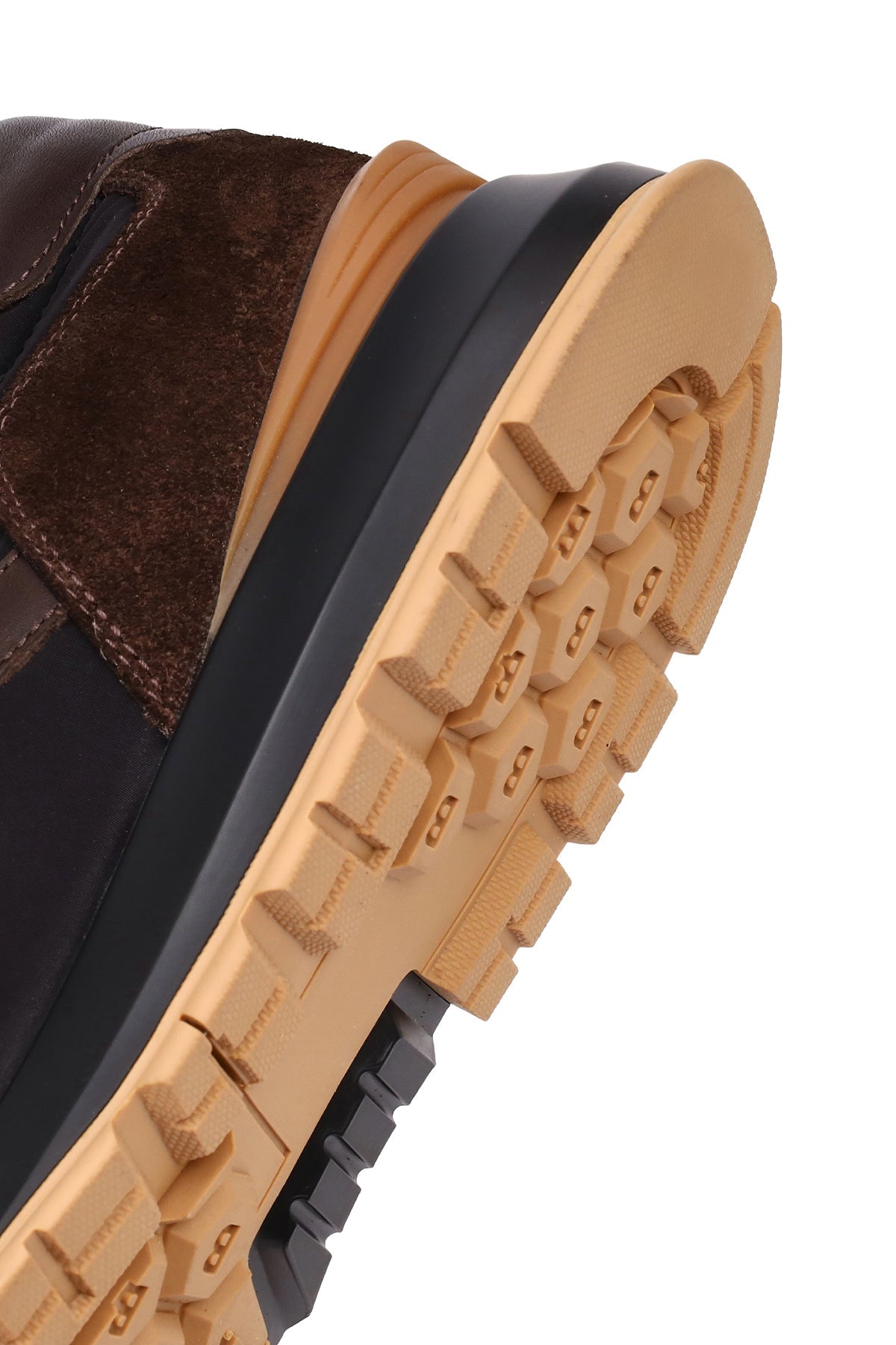 Erkek Siyah Bağcıklı Deri Sneaker