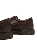 Erkek Kahverengi Bağcıklı Deri Casual Ayakkabı