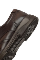 Erkek Kahverengi Bağcıklı Deri Casual Ayakkabı