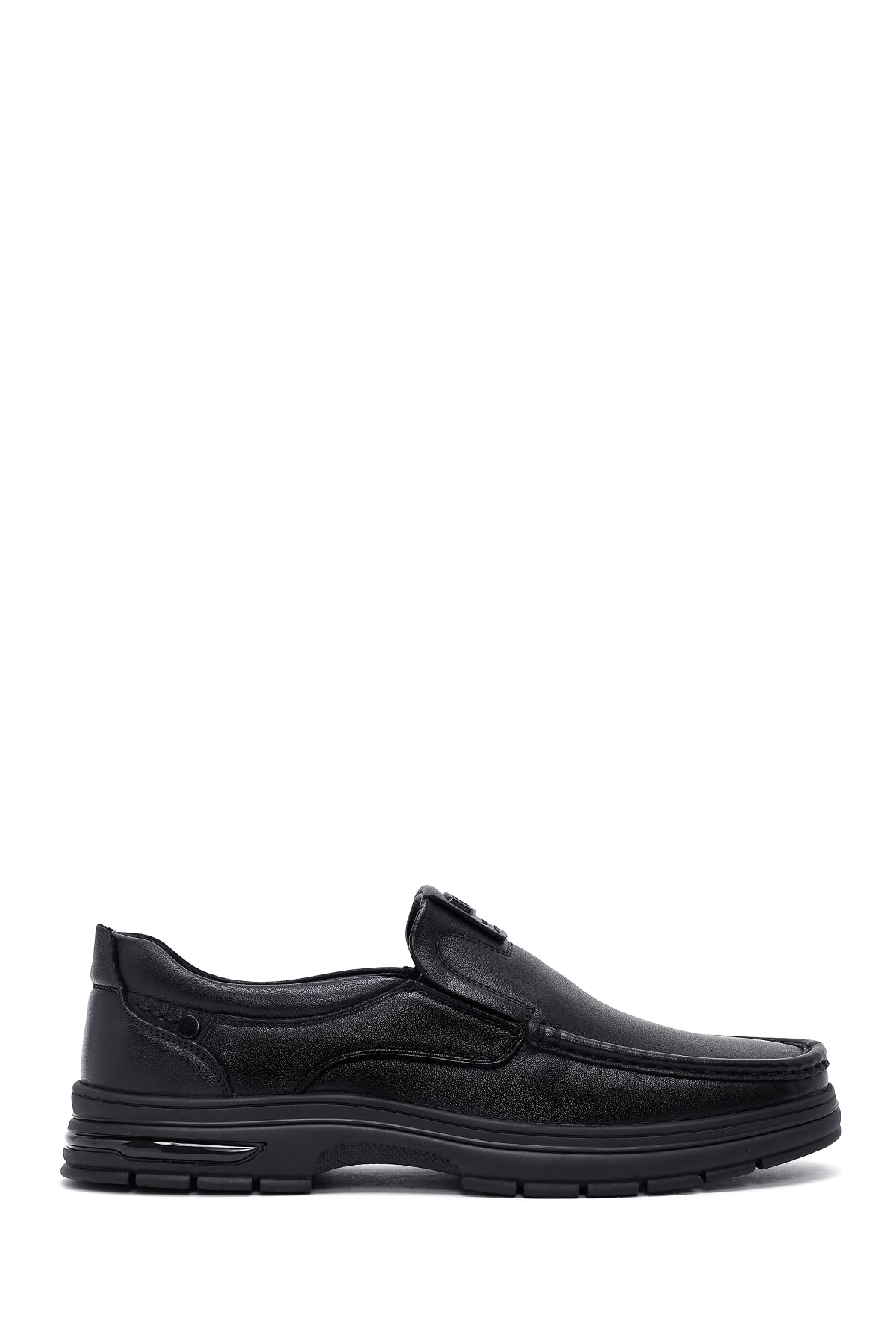 Erkek Siyah Deri Casual Loafer