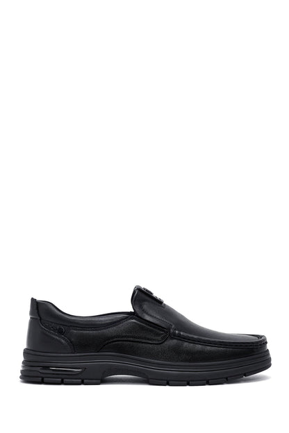 Erkek Siyah Deri Casual Loafer