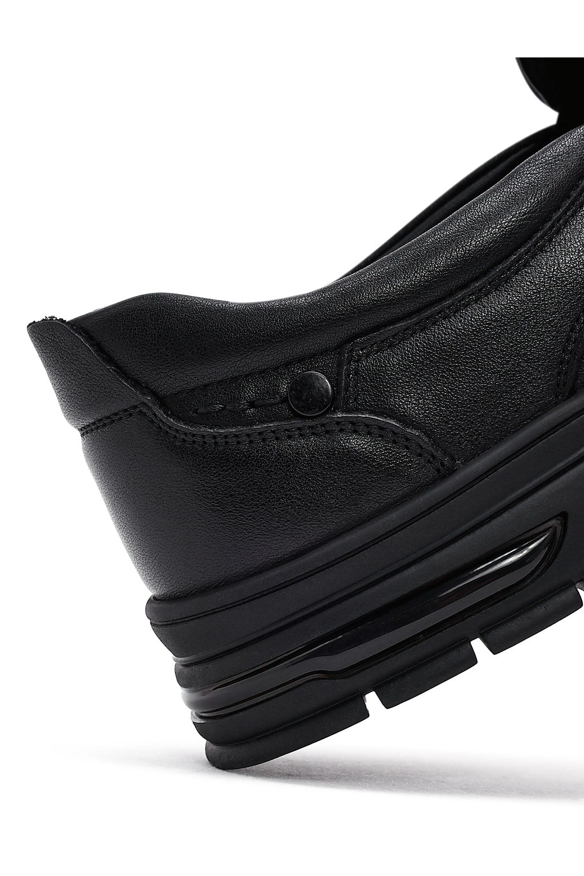 Erkek Siyah Deri Casual Loafer