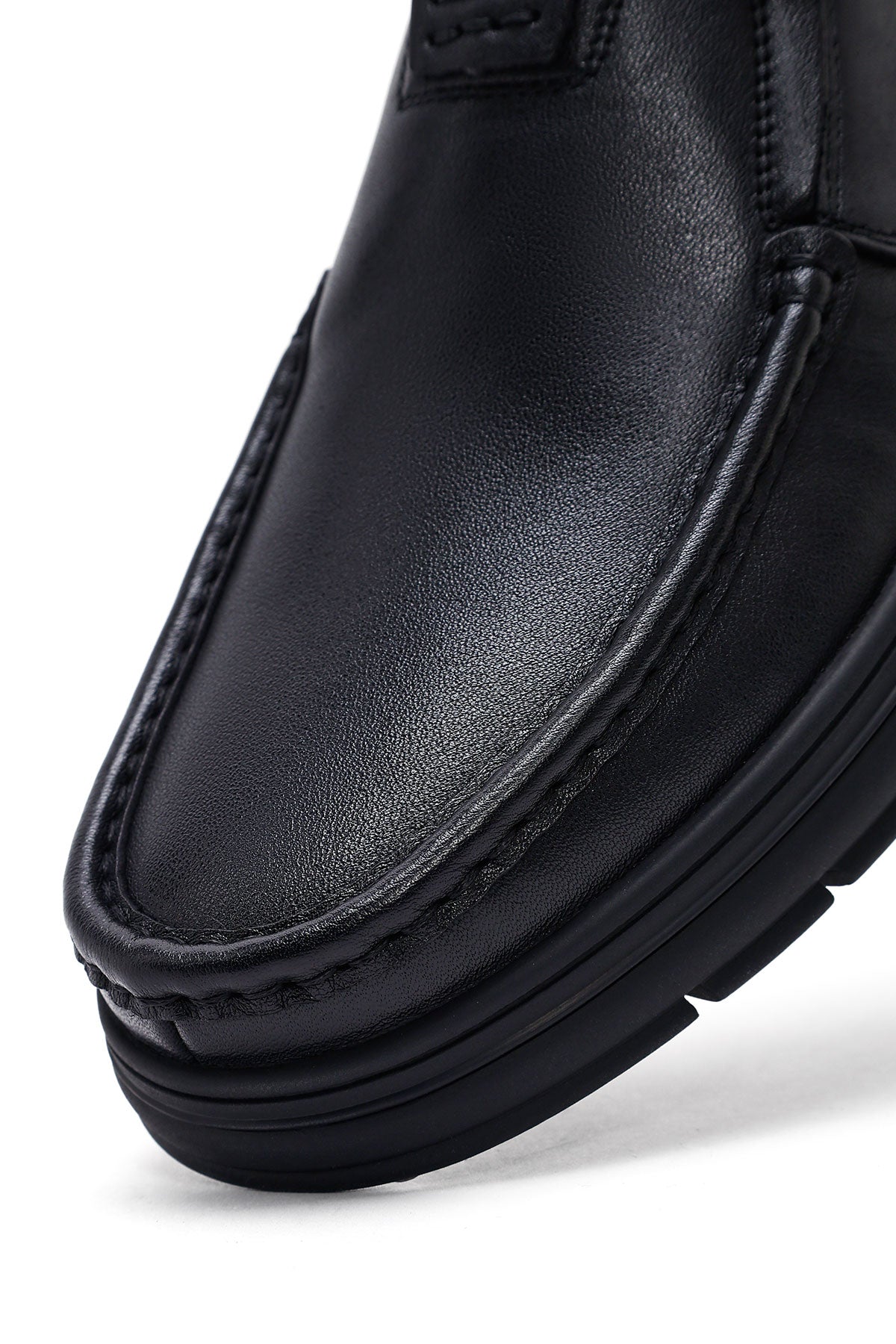Erkek Siyah Deri Casual Loafer
