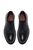 Erkek Siyah Bağcıklı Deri Casual Ayakkabı