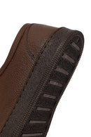 Erkek Kahverengi Bağcıklı Deri Casual Ayakkabı