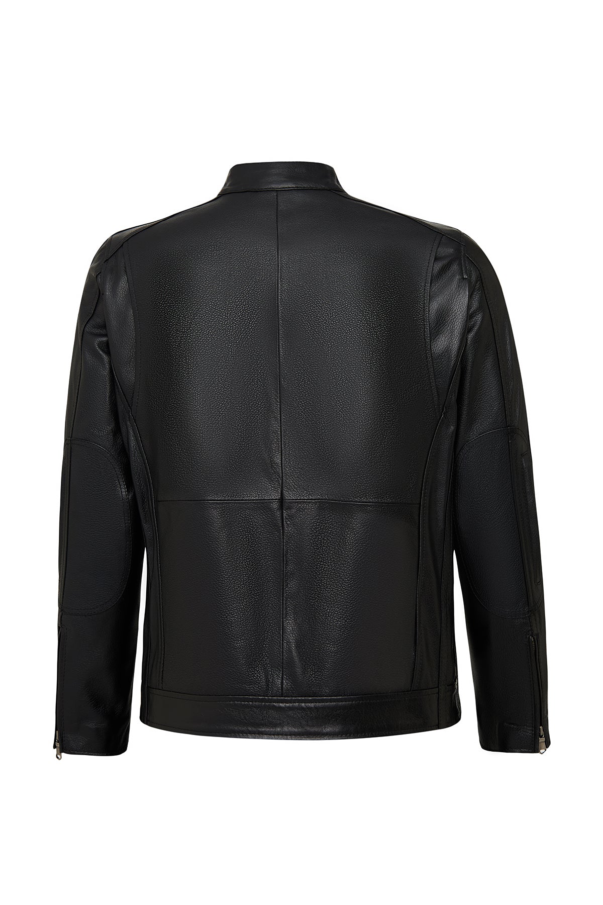 Middleton Erkek Siyah Slim-fit Kısa Deri Ceket
