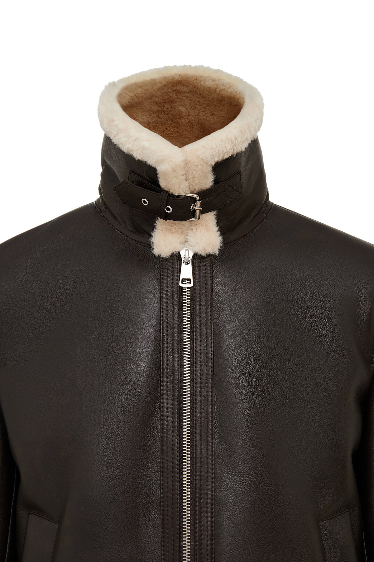 Bern Erkek Kahverengi Teddy Deri Mont