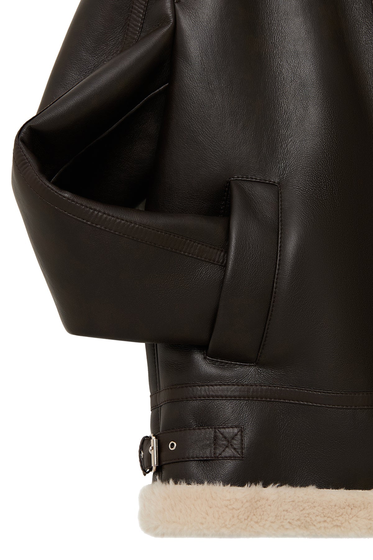 Bern Erkek Kahverengi Teddy Deri Mont