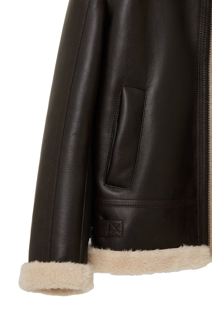 Bern Erkek Kahverengi Teddy Deri Mont