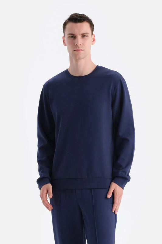 Scuba Bisiklet Yaka Sweatshirt