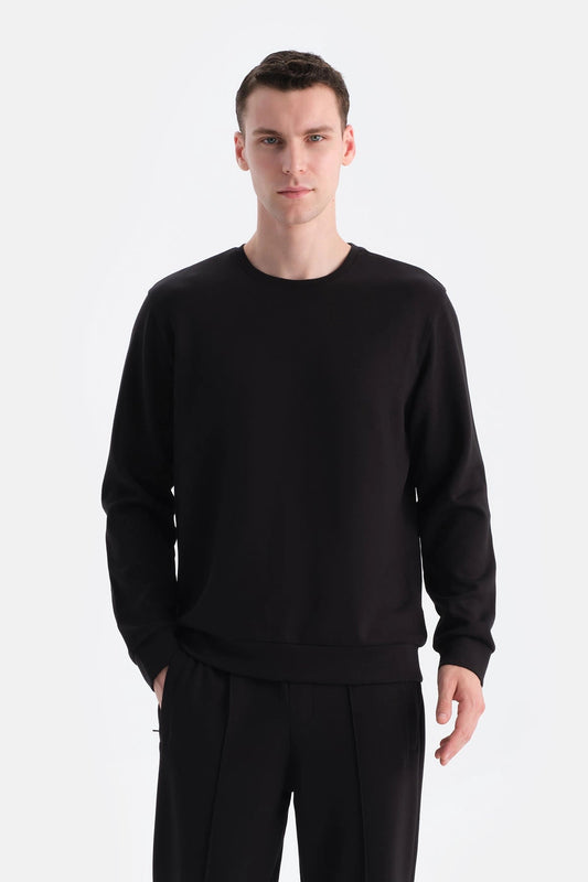 Scuba Bisiklet Yaka Sweatshirt