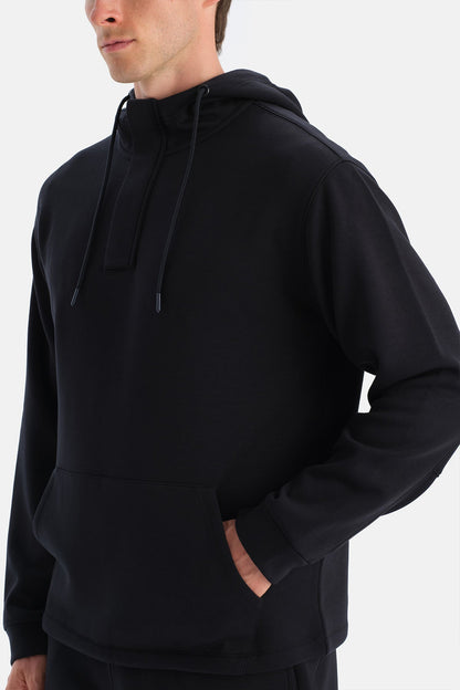 Erkek Kapişonlu Modal Sweatshirt