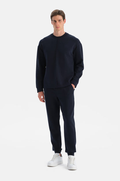 Nervür Detayli Uzun Kollu Sweatshirt