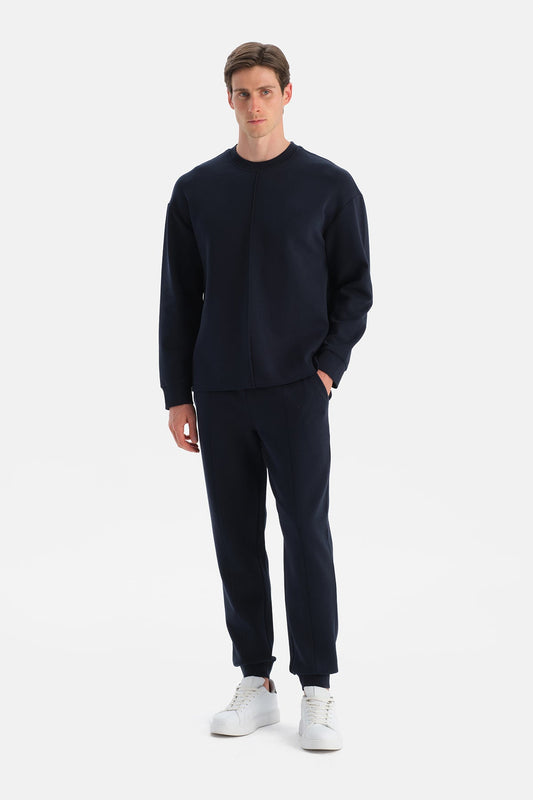 Nervürlü Paça Bantli Pantolon