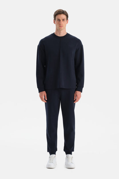 Nervürlü Paça Bantli Pantolon