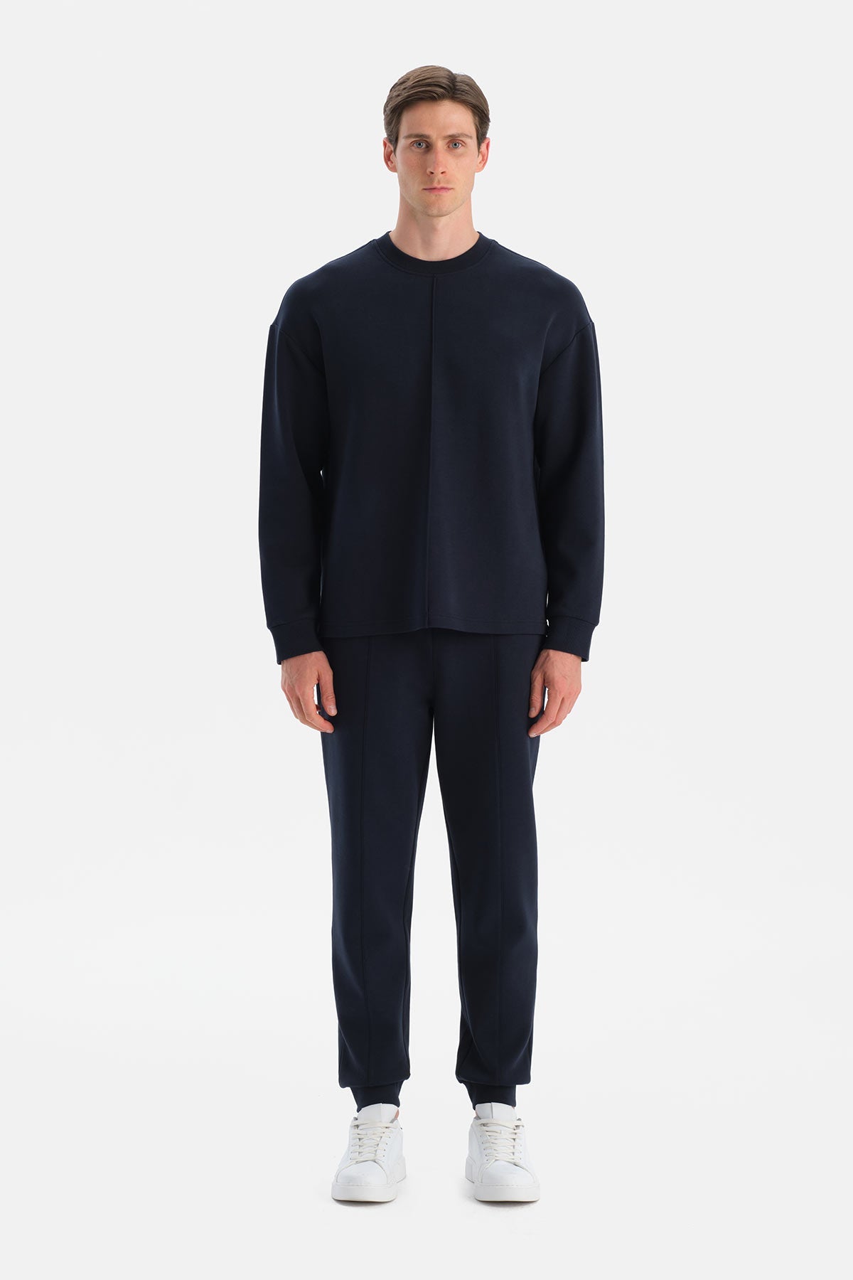 Nervürlü Paça Bantli Pantolon