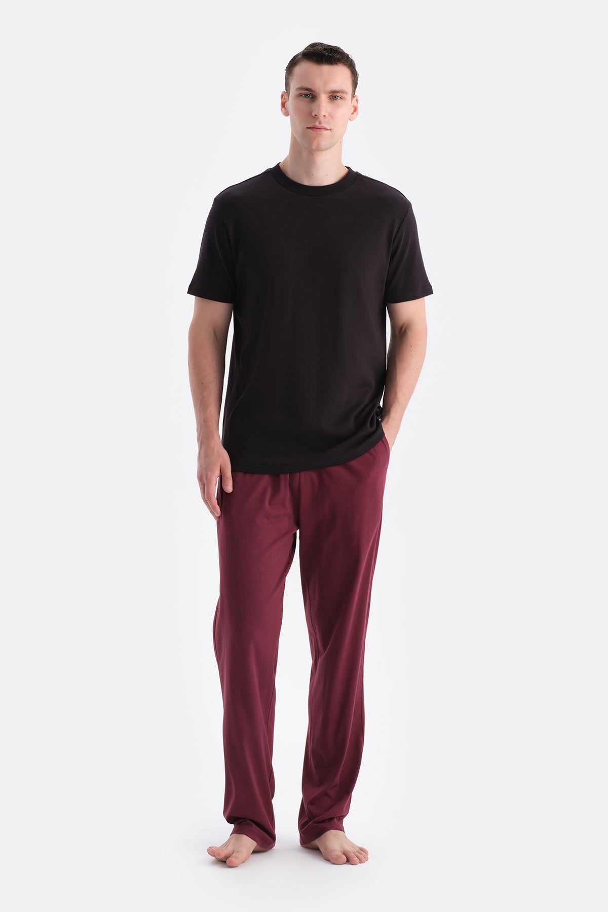 Pamuk Modal Ikili Örme Pantolon