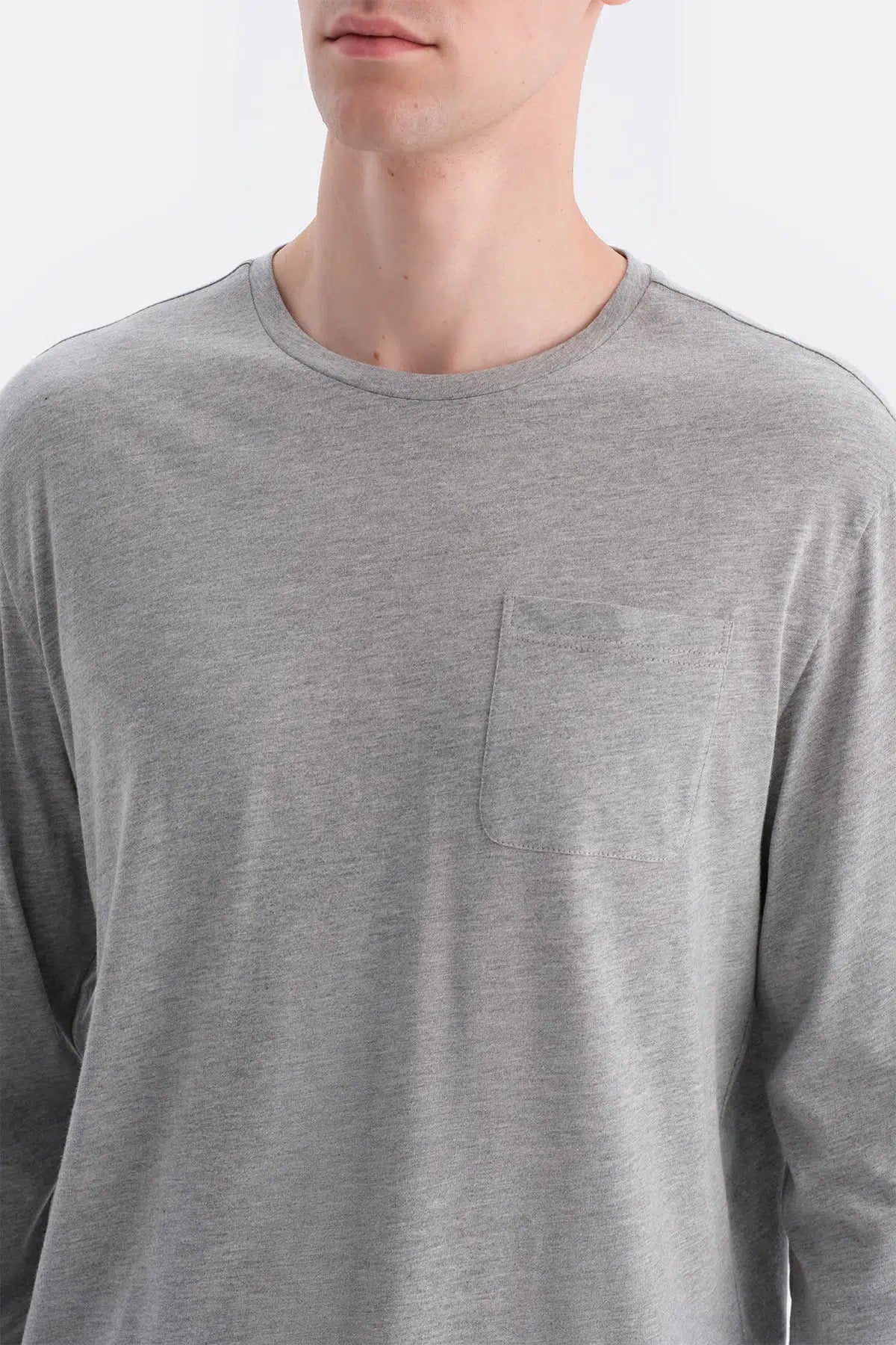 Uzun Kollu Cepli Tişört Pantolon Takim