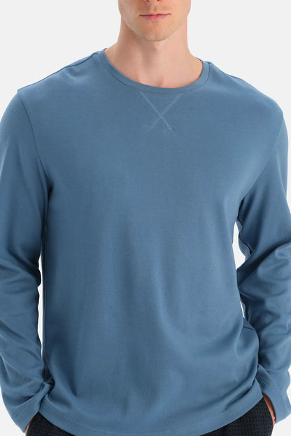 Uzun Kollu Bisiklet Yaka Tişört Pantolon Takim