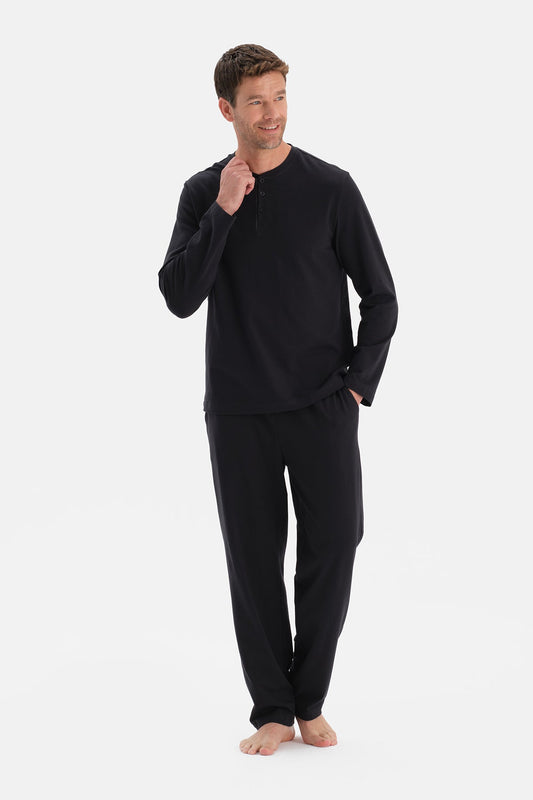 Uzun Kollu Patli Tişört Pantolon Takim